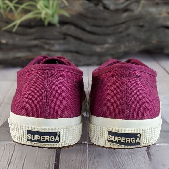 SUPERGA 2750 COTU IN BURGUNDY Sneakers with Gum Bottom - Picture 5 of 8